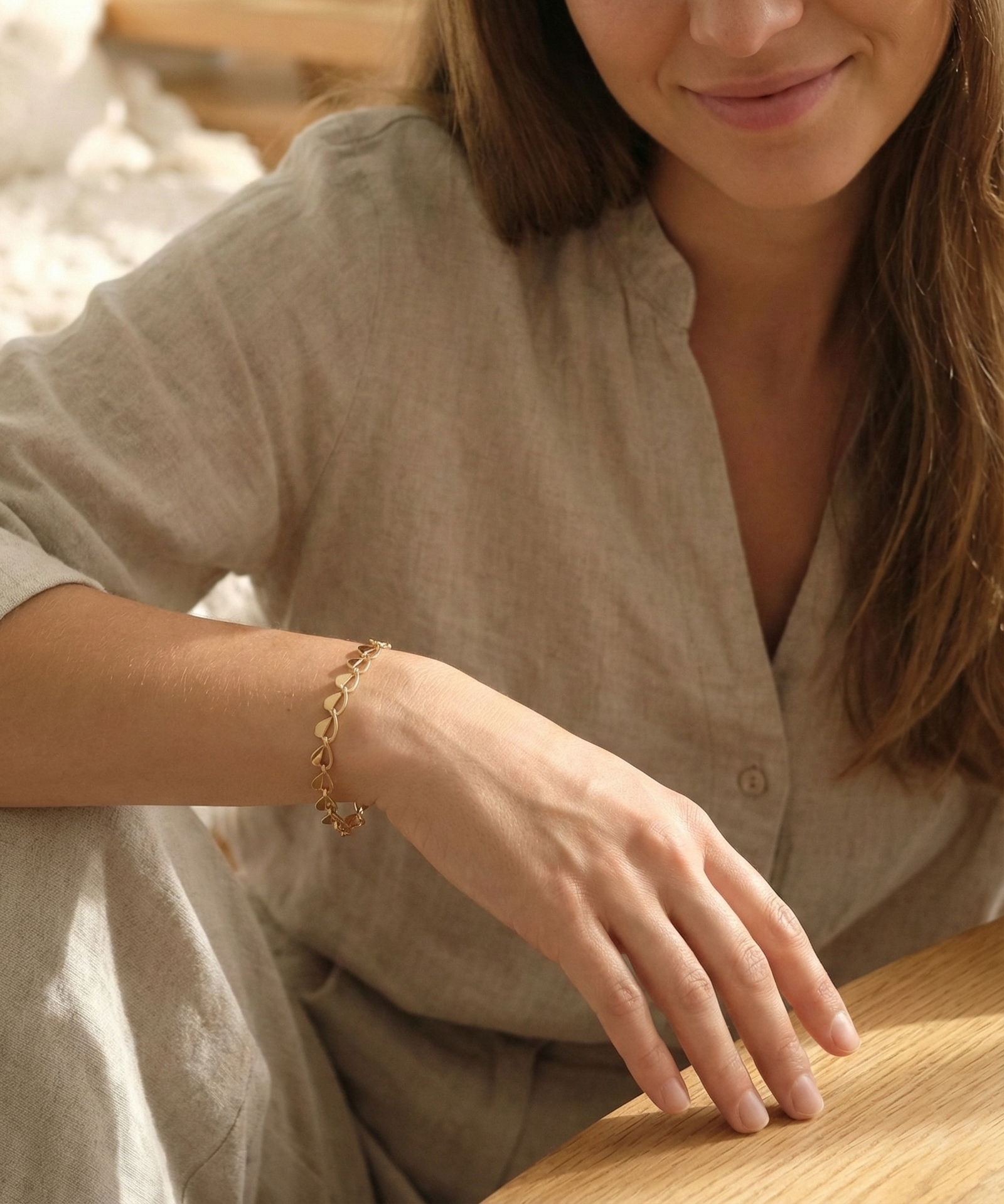 Amour Gold Chain Bracelet