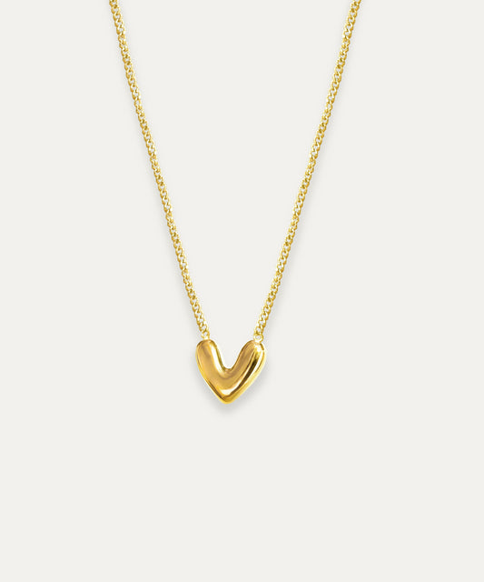 Ina Puffy Heart Chain Necklace