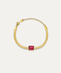 Kaia Emerald Cut Crystal Bracelet