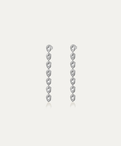 Lana Silver Pear Drop Earrings