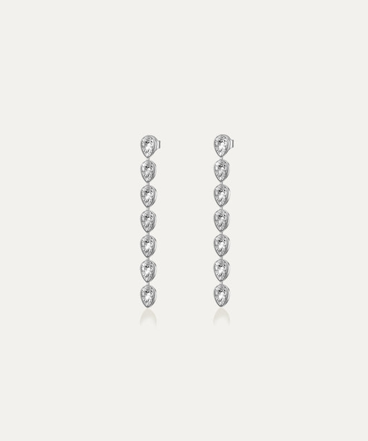 Lana Silver Pear Drop Earrings