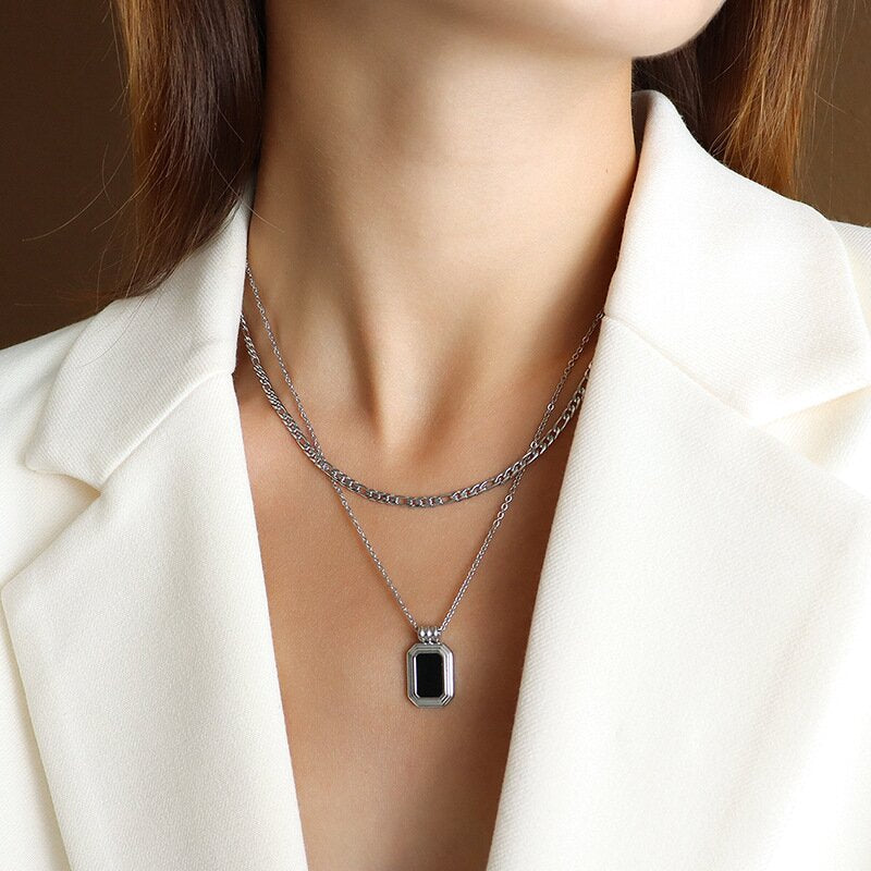 Mona Silver Layering Necklace