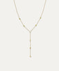 Sasha Bezel Lariat Necklace